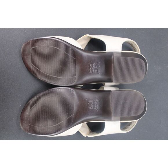 SAS Suntimer Heel Strap Sandal Beige 6m Excellent Condition - Picture 7 of 7